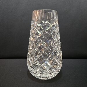 Vintage Waterford Elegant Crystal Diamond  Cut 7" Vase